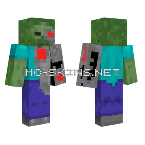 Cyborg Zombie Minecraft skin