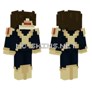 Cyclops X-Men Evolution Uniform Minecraft skin