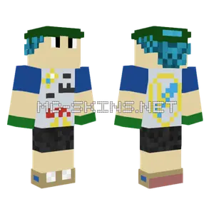 Czapa Green Hat Minecraft skin