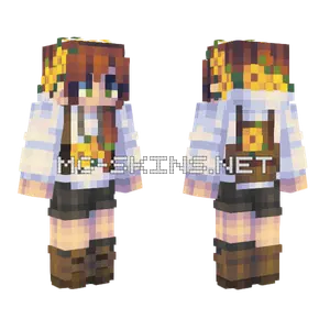 Daffodil Valley Girl Minecraft skin