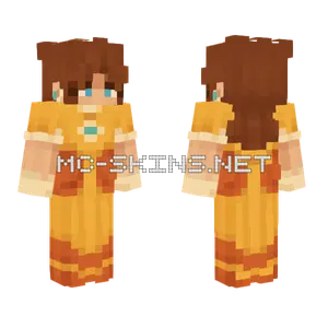 Daisy Super Mario Minecraft skin