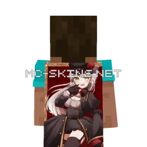 Daki Dress cape, outside and lining