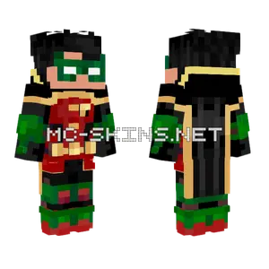 Damian Wayne Robin Minecraft skin