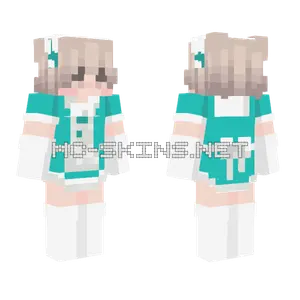 Dan V1 Maid Blue Version Minecraft skin