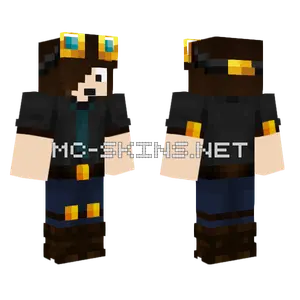 Dantdm Steampunk Aviator Minecraft skin