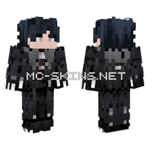 Dark Anime Boy Minecraft skin
