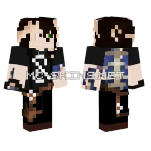 Dark Blue and Black Outfit