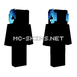 Dark Blue Fade Ram Horns Minecraft skin