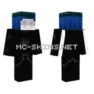 Dark Blue Hooded Figure