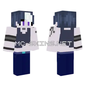 Dark Blue School Uniform Minecraft skin