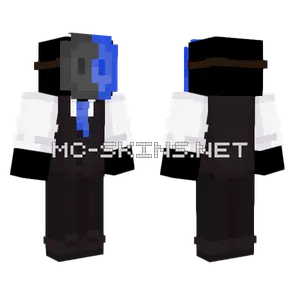 Dark Blue Shade Minecraft skin