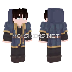 Dark Blue Uniform Minecraft skin