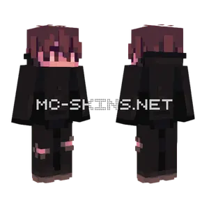 Dark Cat Girl Minecraft skin