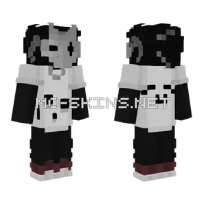 Dark Clown in T-Shirt Minecraft skin