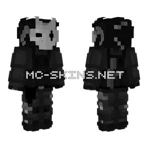 Dark Clown With Detail Minecraft skin