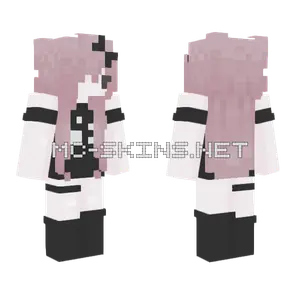 Dark Coquette Jirai Vkei Girl Minecraft skin