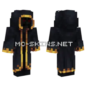 Dark Cultist With Fire Minecraft skin