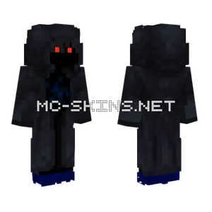 Dark Figure With Red Eyes Minecraft skin