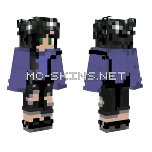 Dark Flower Girl Minecraft skin