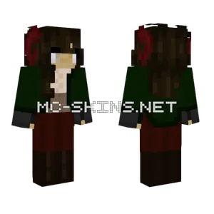 Dark Forest Hunter Minecraft skin
