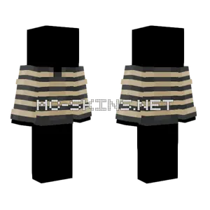 Dark Gray Cream Striped Shirt Minecraft skin