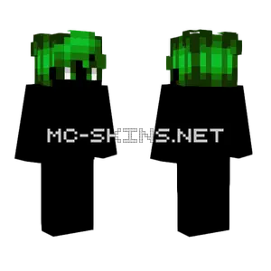 Dark Green Slimey Fade Minecraft skin