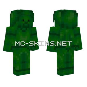 Dark Green Steve Minecraft skin