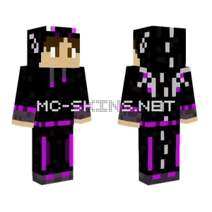 Dark Hoodie With Accents