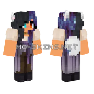 Dark Mage Girl Minecraft skin