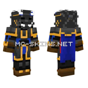 Dark Oni Azul Minecraft skin