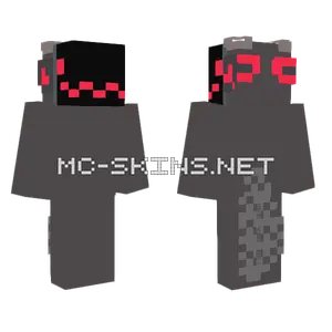 Dark Protogen KP Minecraft skin