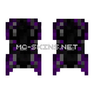 Dark Purple Emblem cape, outside and lining