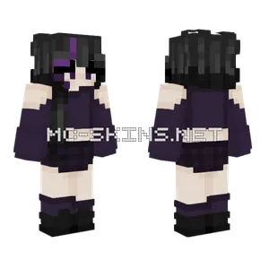 Dark Purple Girl Minecraft skin