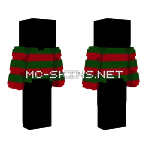 Dark Red Green Stripe Sweater Minecraft skin