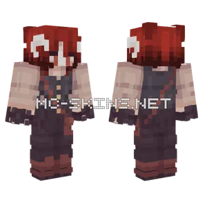 Dark Red Hooded Figure