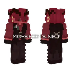 Dark Red Mage Minecraft skin
