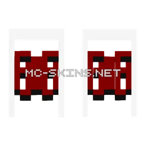 Dark Red OptiFine Letters cape, outside and lining