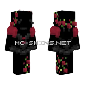 Dark Roses Ballerina Dress Minecraft skin