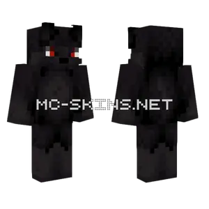 Dark Shadow Monster Minecraft skin