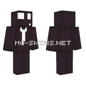 Dark Slime White Tie Minecraft skin
