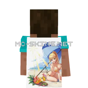 Darkness Bikini cape, outside and lining
