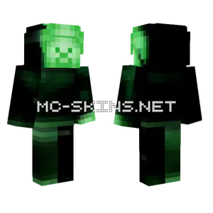 Darkness Green Steve Minecraft skin