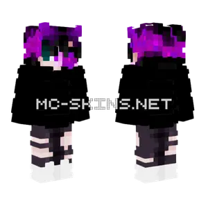 Darkness With Effects Minecraft skin