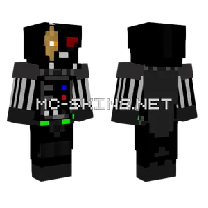 Darth Vader Damaged Helmet Minecraft skin