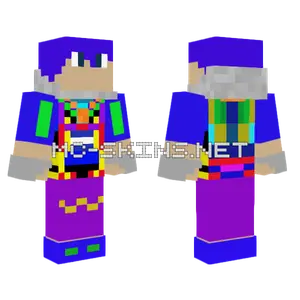 Dave The Blue Robot Minecraft skin