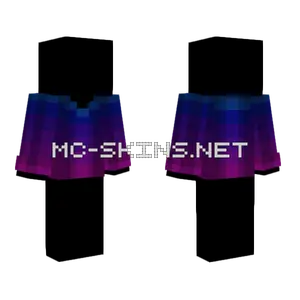 Dawn Fade Sweater Cyan Blue Purple Pink Minecraft skin