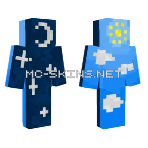 Day And Night Minecraft skin