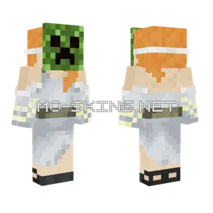 Deadly Alex in White Minecraft skin