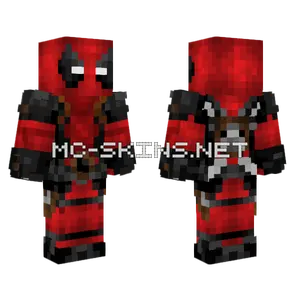 Deadpool Suit Minecraft skin