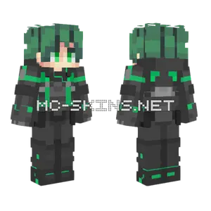 Deku Green Outfit Minecraft skin